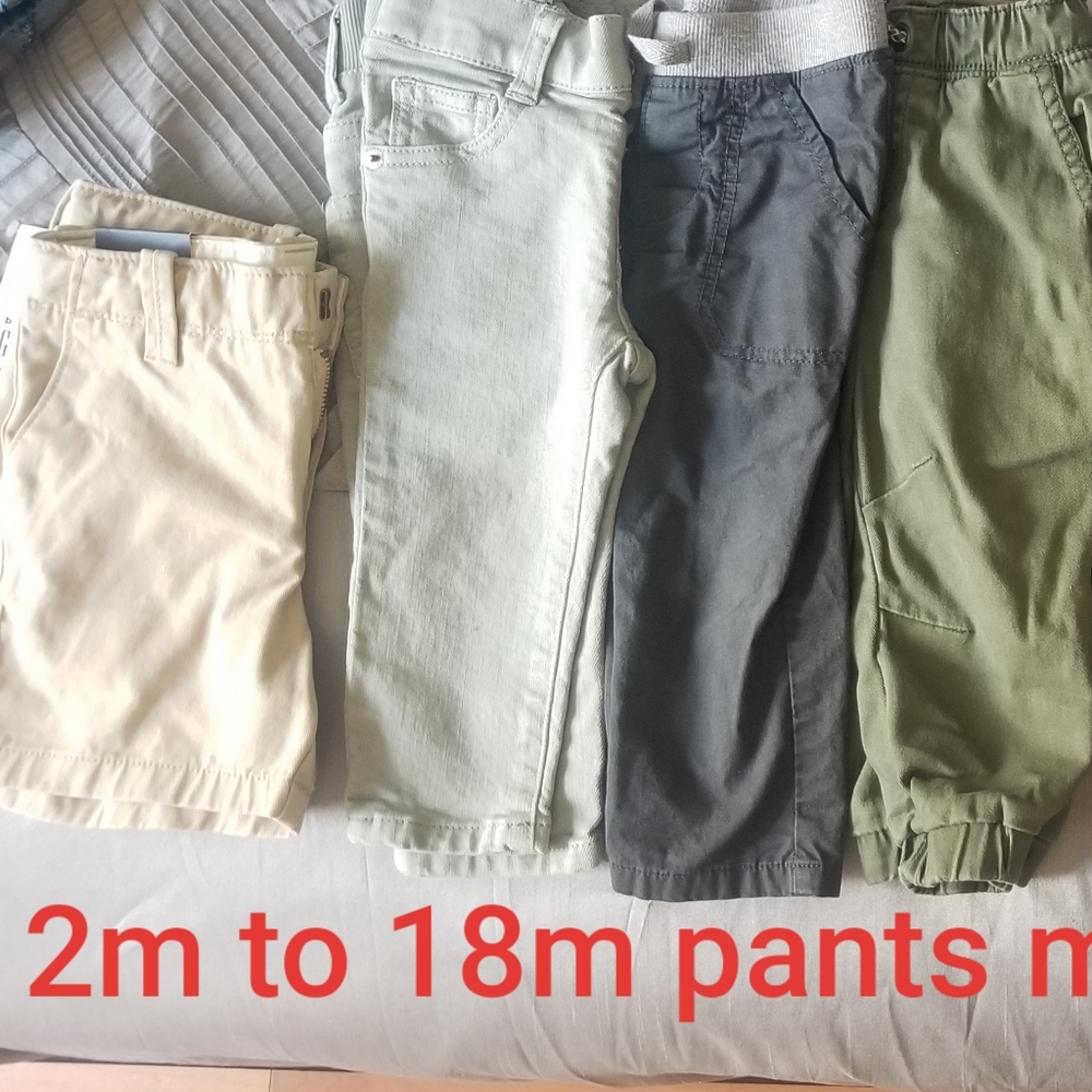Set of 7 jeans and 1 free shorts 12m to 18m old bo